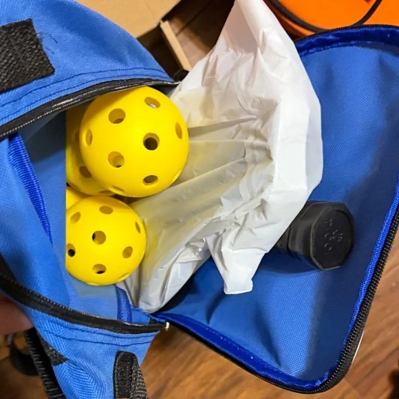 Ticci Tonetto Orange and Blue Bag Pickle Ball Set - Picture 9 of 10